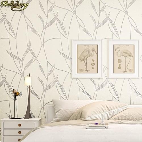Beibehang papel de parede Non-woven wallpapers bedroom living room full plain color TV wallpaper roll background modern simple