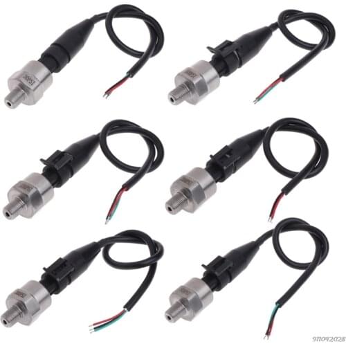 DC5V 1/8NPT Pressure Transducer Transmitter Sensor Stainless Steel Oil Air Water M3 21 Wholesales