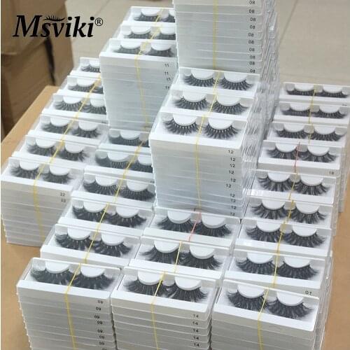 Fast Shipping Fluffy Fake Lashes Mink 25MM False Eyelashes Box Package Wholesale Items Natural 5D Lash Extension Supplies Makeup
