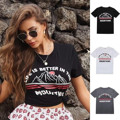 Large Size Womens Shirts Summer Clothes for Clothing Top Letters Female Print Plus Fashionable Vintage Loose Tops Girls Casual