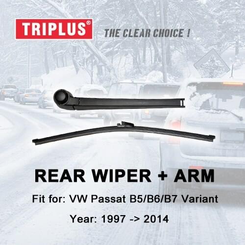 Rear Wiper Arm with Blade for VW Passat B5 B6 B7 Variant (1997-2014) 1pc 11" 280mm,Rear Wiper Arm & Rear Wiper Blades