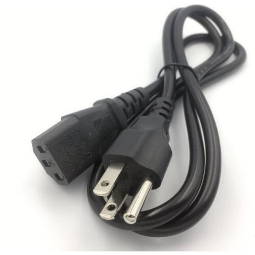 1.2M 3 Prong US and EU Plug AC Power Cord Cable for Laptop PC Adapter Supply Power Cords New Arrival