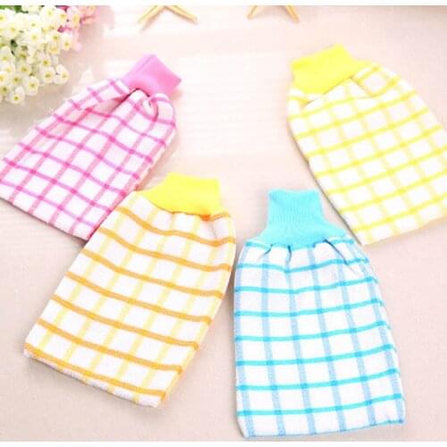 Scrub Back Exfoliating Bathroom Accessories Bath Mitt 1PC Massage Sponge Shower Scrubber Hammam Tools Bath Gloves