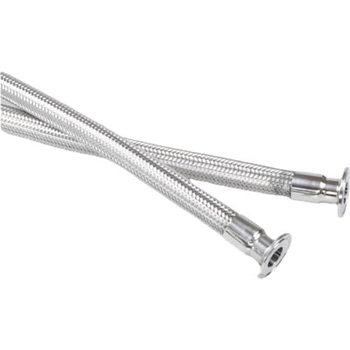 0.5" 0.75" 1" Tri Clamp 19/25/32mm Pipe OD Braided Soft Tube Bellow For Homebrew SUS304 Stainless Steel