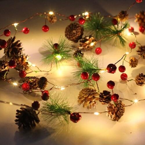 1PC Christmas Tree Ornaments 2M/3M DIY LED Christmas Decoration Light String for Xmas Home Decor Accessories New Year 2022 Toys