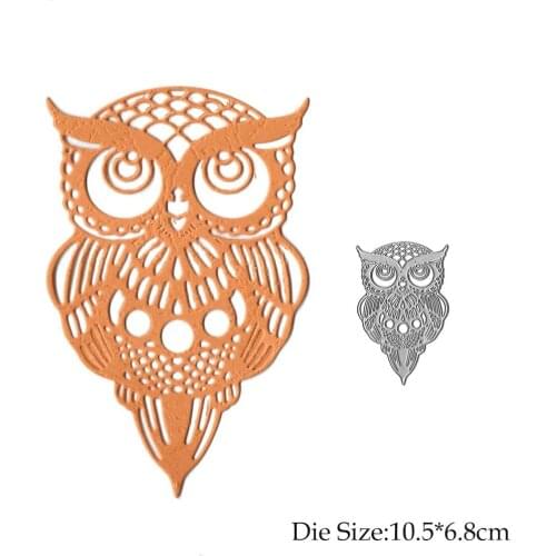 Owl Die Cutting Dies Animal Scrapbooking Album Card Decor Paper Embossing Folder DIY Template Art And Crafts