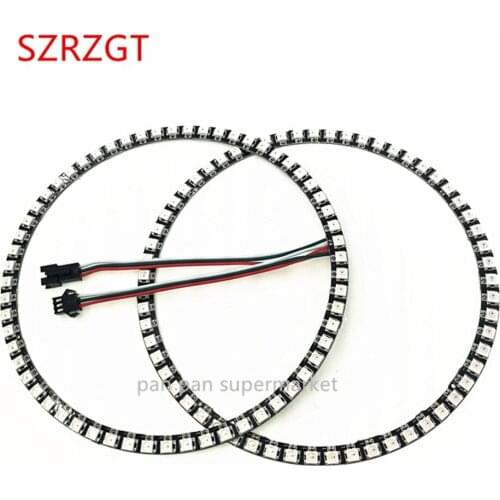 WS2812B pixel Ring 60 LEDs 172MM WS2812 SK6812 5050 RGB LED Ring WS2811 ic Built-in RGB DC5V