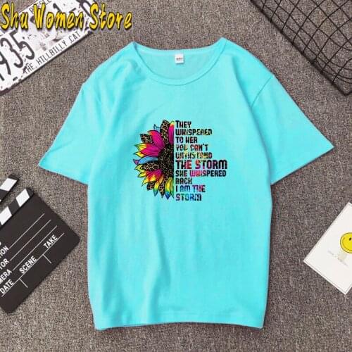 Colorful flowers Print Women Tshirt Summer Fun T Shirt Camiseta Mujer Short Sleeve T-shirt Aesthetic graphics Tops Tee Female
