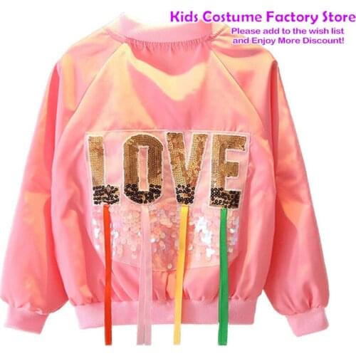 2021 Childrens Spring Autumn Jacket Clothing Kids Girls Outing Jacket Children Zipper Cardigan Jacket 1-10Years Kid Clothing