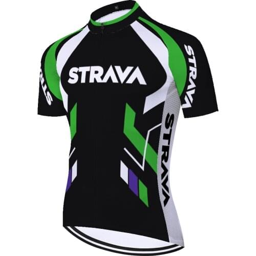 2021 team Strava jersey bicycle summer quick dry breathable bike jersey short sleeve maillots ciclismo hombre manga corta