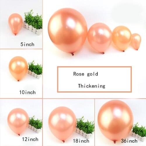 5 ''10''12''18''36inch Pearl rose gold Latex Balloon Wedding Birthday Party Decoration child Kids Toy Air balloons