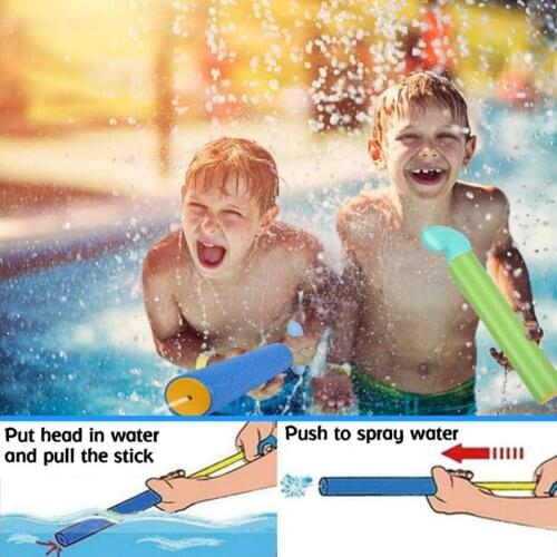 6 Pieces Outdoor Fun Summer Pulling type Water Cannon Swim Sprayer Toy For Kids Children Beach Water Guns Water Shooter