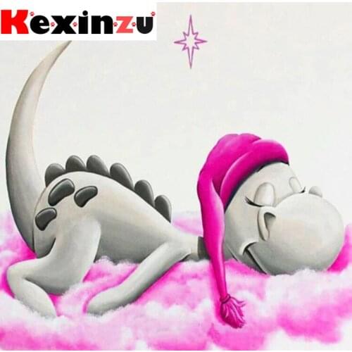 Kexinzu Full Square Diamond 5D DIY Diamond Painting"Cartoon Dragon baby"3D Embroidery Cross Stitch Rhinestone Mosaic Home Decor