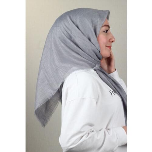 BONJELA SHİNE FLAT SILVERY LINEN SCARF-DESEN-02-RENK-15