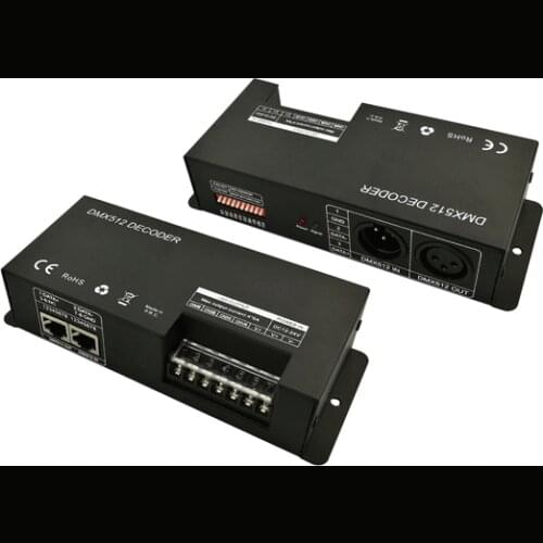 DMX512 decoder (3-channel) LED controller 5050 RGB light bar controller