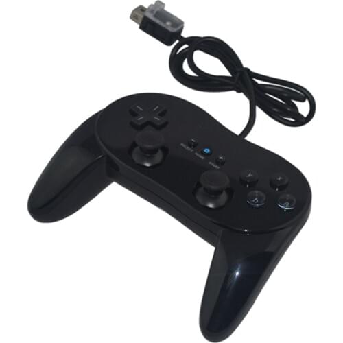 Dual Analog For Nintendo Wii Classic Wired Game Controller Gaming Remote Pro Gamepad Shock Joystick/Joypad Black/white