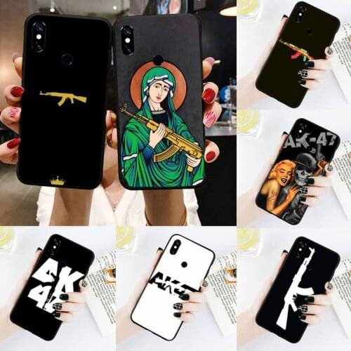 AK-47 gun Phone Case For Xiaomi Redmi Note 4 4x 5 6 7 8 pro S2 PLUS 6A PRO