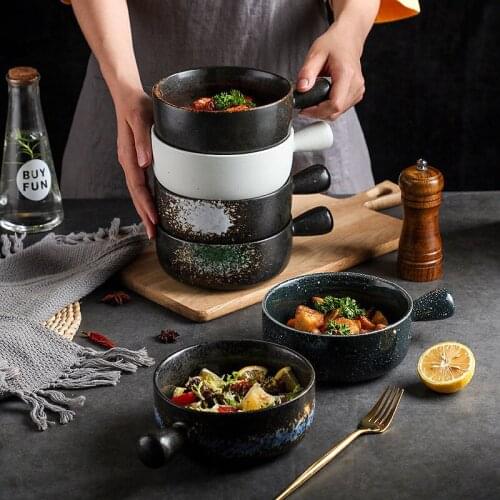 MCJ Creative noodle wrist, large ramen bowl, ceramic millet porridge bowl, noodle bowl, beef soup noodle bowl