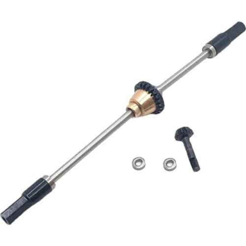 Metal Rear Axle Diff for WPL D12, 1/10 RC Crawler Climbing Car, Modification Parts Replacement Accessories Supply