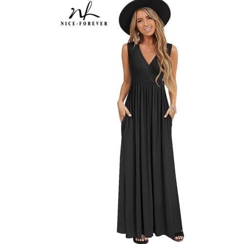 Длинные летние платья NICE-FOREVER China At AliExpress