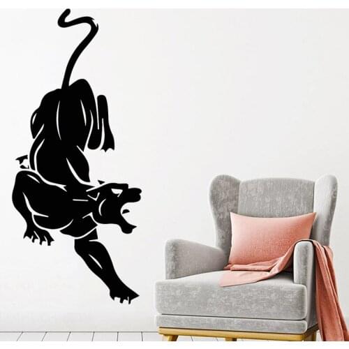 Pantera Leopard Wall Stickers Jaguar Cheetah Vinyl Decal Roar Predator Home Decor Wild Animal Sticker Bedroom Living Room Mural