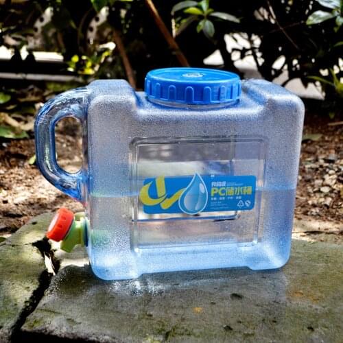 5/10L Capacity Outdoor PC Water Bucket Portable Driving Bucket Portable Tank Container With Faucet For Camping Picnic