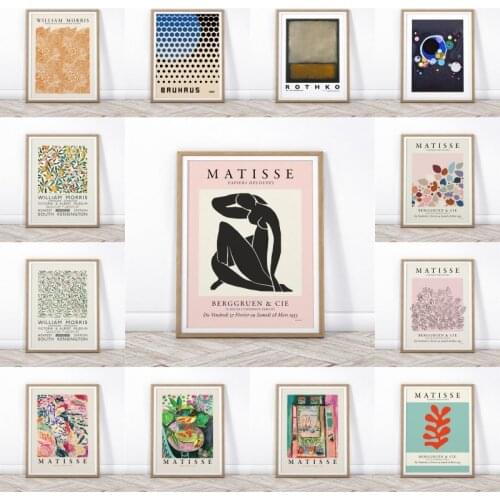 Matisse Poster,Brown Abstract Poster,Matisse Cutouts,Minimalist Decor,Scandinavian Art,Abstract Wall Art,Large Size,Modern Print