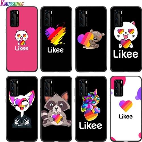 Silicone Cover Likee Funny cat bear love heart For Huawei P 50 P40 P30 P20 P10 P9 P8 Pro Plus Lite E mini 2017 2019 Phone Case