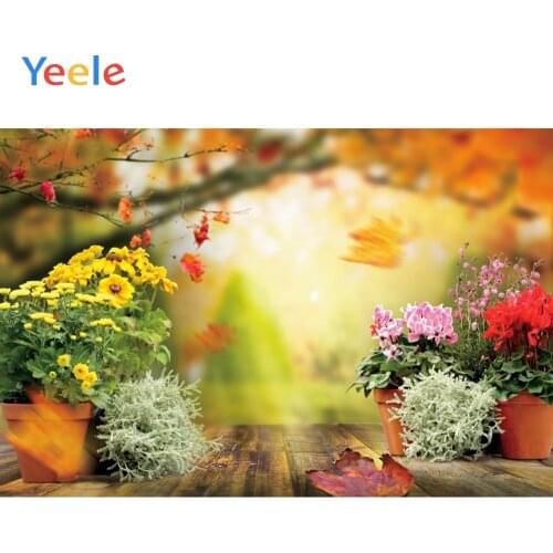 Autumn Flower Wood Floor Newborn Baby Portrait Vinyl Backdrop Photography Backdrops Photographic Background For Photo Studio