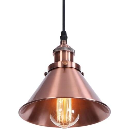 Vintage Industrial Pendant Light LED Loft Decor Iron Lampshade Modern Hanging Lamp Lighting Cafe Bar Home Droplight Luminaire