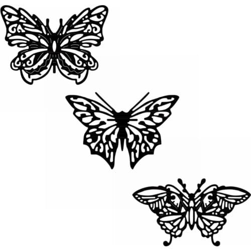 3 Different Beautiful Butterflies Metal Cutting Dies New 2021 Diy Scrapbooking Photo Album Decorative Crafts Embossing Die Cuts