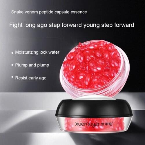 30PCS/Bottle Snake Venom Capsule Hyaluronic Moisturizing Whitening Firming Anti-Aging Serum Face Care Skin Beauty TSLM1