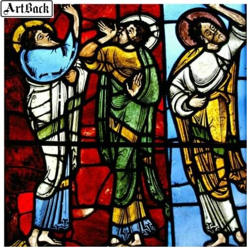 5d diy diamond painting color religious figure mural diamond embroidery full square drill mosaic round rhinestone painting