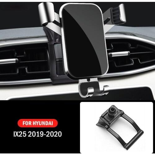 Car Mobile Phone Holder Special Air Vent Mounts GPS Stand Gravity Navigation Bracket For Hyundai IX25 2019 2020 Car Accessories