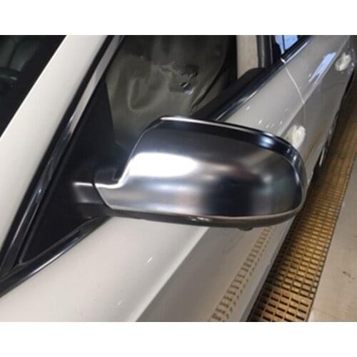 For Audi A3 A4 A5 B8.5 2010-2013 Matt Chromed Carbon Fiber Side Door Mirror Wing Mirror Cover Replacement Car Accessories