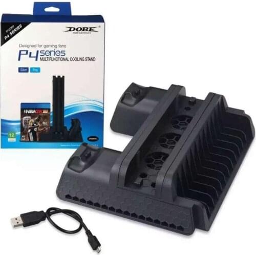 For ps4 slim pro multifunctional cooling stand gaming cooling fan