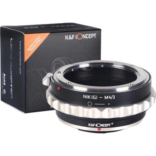 K&F Concept adapter for Nikon G mount lens to Micro 4/3 M4/3 Mount Adapter G3 GH3 GH4 GH5