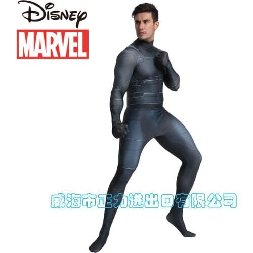 Disney Marvel Black Spiderman Adult Child Role Playing 3D Digital Print Halloween Costume One-piece Tights