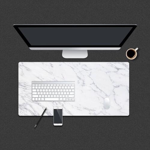 Large Mouse Pad Marble Grain Gaming Mousepad Anti-slip Natural Rubber Office Computer Desk Mat Modern Table Laptop Accessories