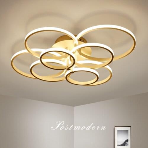 Round Led Chandeliers for Living Room Led Ceiling Chandelier Remote Control Modern Ceiling Light Home Light for Bedroom Kitchen