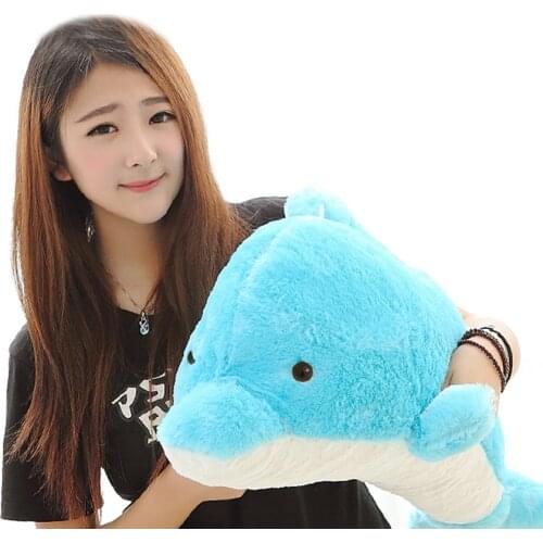 Hot Sale 1pc Amazing Toys High Quality 27cm Lovely plush&Stuffed Blue Dolphin Toy Doll Baby Toy Kids Toy Childrens Day Gift