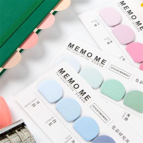 Cute Color dots Memo Pad Sticky Notes Bookmark Marker Memo Sticker Paper Student office Supplies