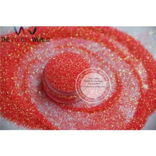 No.52 0.4mm size Shinning Neon Rainbown Peach Color Glitter Powder free shipping