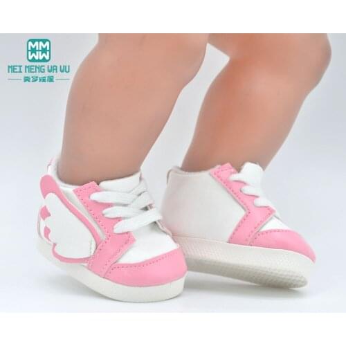NEW Toys Doll shoes American Doll and born baby doll Accessories Various colors style shoes with wings