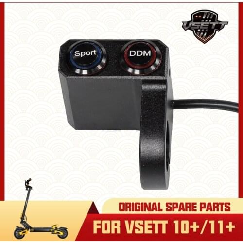 Original VSETT Single & Dual Motor Switch With Sport Mode Button for VSETT 10+ 11+ Electric Scooter DDM On-Off MACURY Spare Part