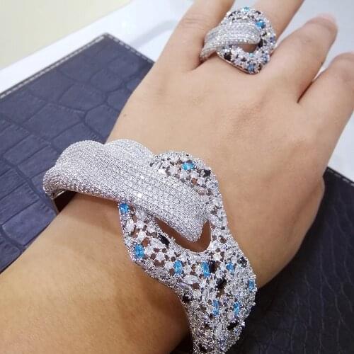 Luxury Disco Ball African Bangle Ring Set Fashion Jewelry Sets For Women Wedding Engagement brincos para as mulheres 2021 New