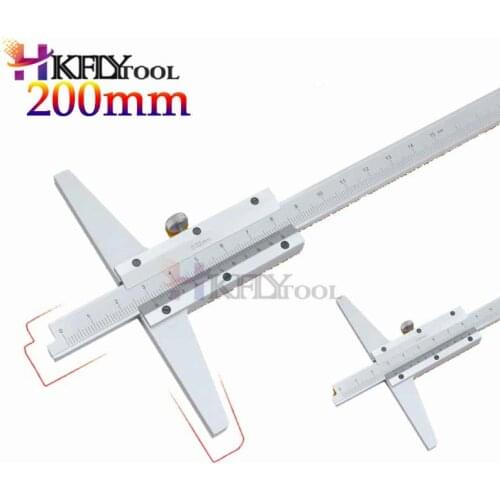 0-200mm 8inch depth vernier caliper 200mm 0.02mm depth caliper depth gauge depth Metal Calipers Gauge Micrometer Measuring Tool