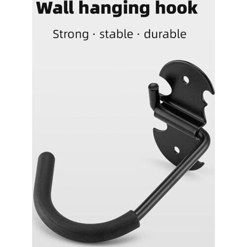 Heavy Duty Metal Hook Garage Storage Rack Wall Mount Bicycle Hanger Hooks Wall Mount Ladders Garden Tool Anti-slip Organizer