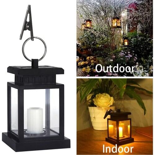Outdoor Candle Lantern Solar Lamp Umbrella Hanging Lamps Clip Solar Powered Led Bulb Lighting Lawn Path Landscape Garden Lights