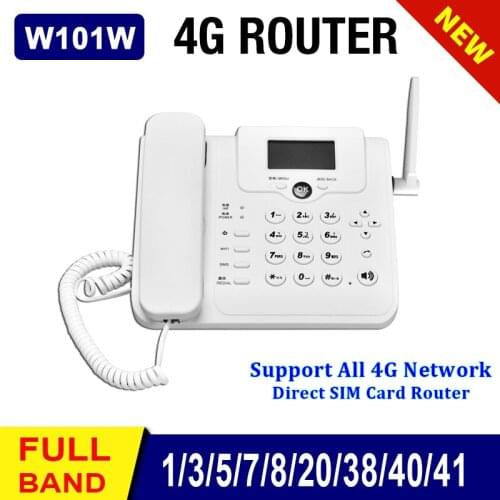 Home Wireless LTE Modem 4g Wifi Router 2G/3G GSM Cordless Fixed Voice Call Desk Telephone Landline Phone Sim Card Booster